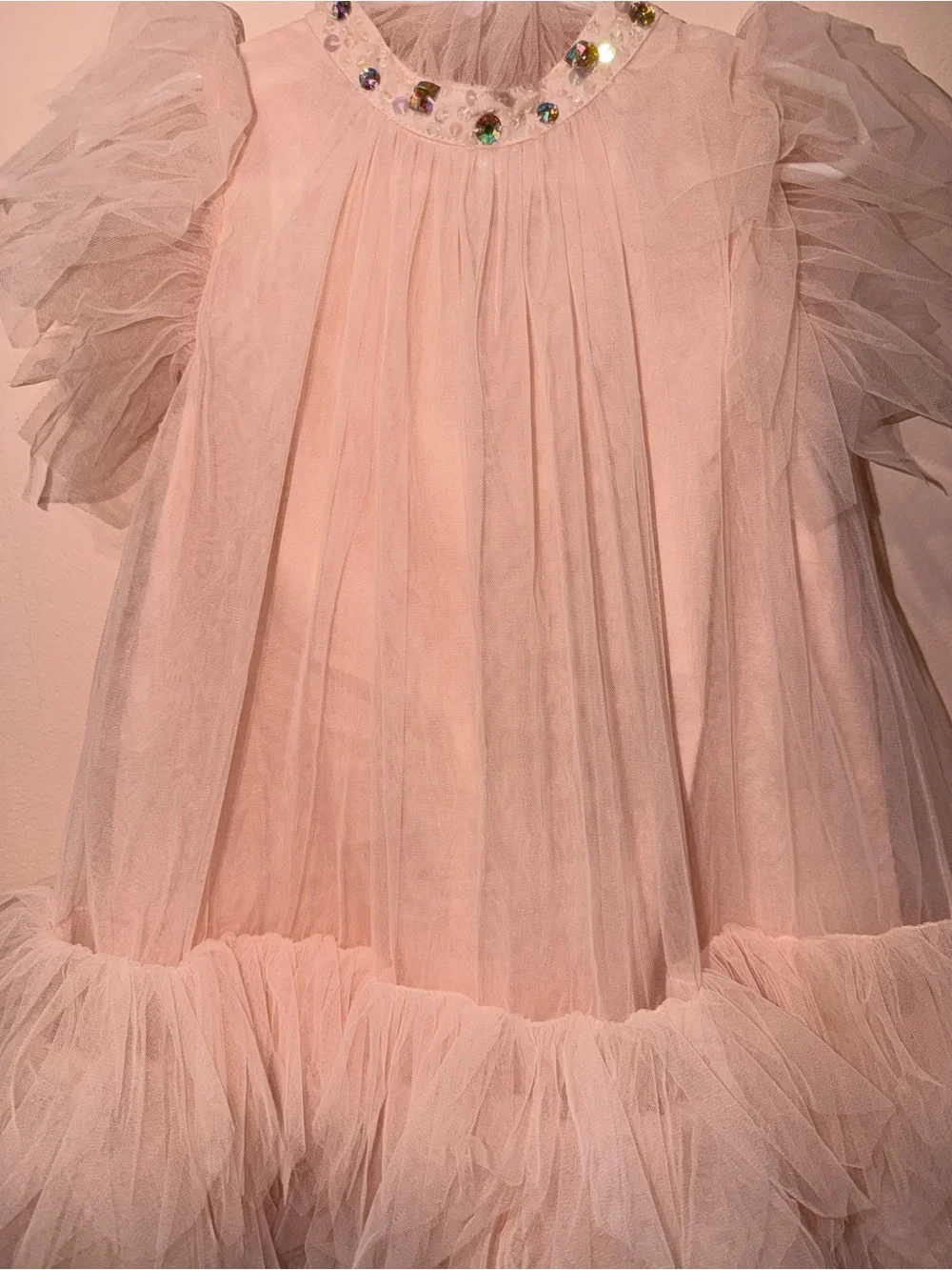 Tutu Du Monde Pale Pink Layered Tulle Party Dress